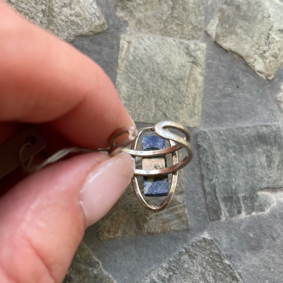 Lapis Lazio sterling silver ring - Picture 9 of 13
